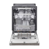 LG Lavaplatos Empotrable de 24" | Inverter Direct Drive | Digital | ThinQ | QuadWash | True Steam | Tercera Rejilla | Silencioso 44 dBA | 15 P/S | Acero Inoxidable