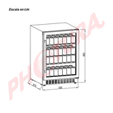 Drija Livenza 178-B Centro de Bebidas de 5.05p3 | Hasta 178 Latas | Control Digital | Puerta Reversible | Doble Vidrio | 3 Rejillas Removibles