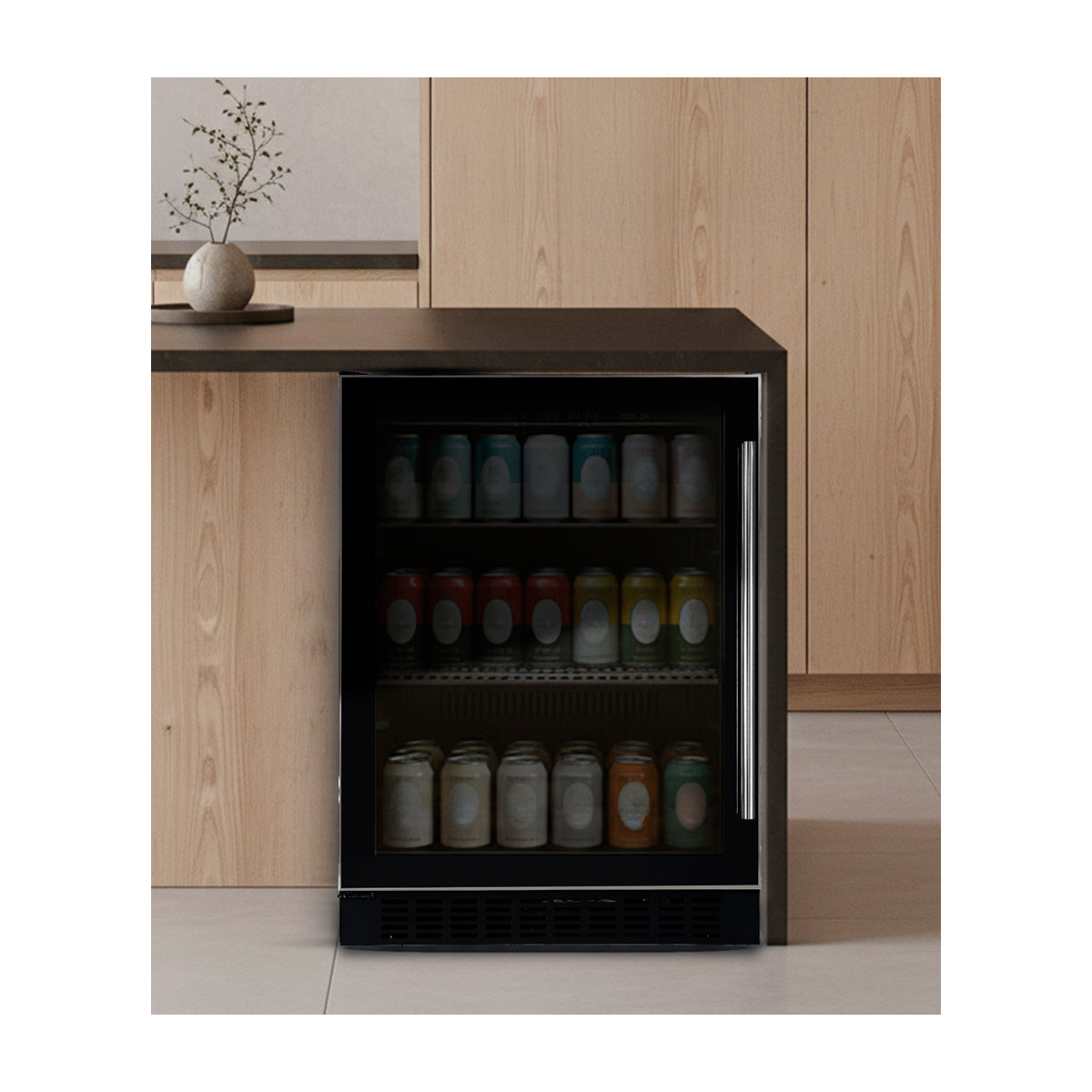 Drija Livenza 178-B Centro de Bebidas de 5.05p3 | Hasta 178 Latas | Control Digital | Puerta Reversible | Doble Vidrio | 3 Rejillas Removibles