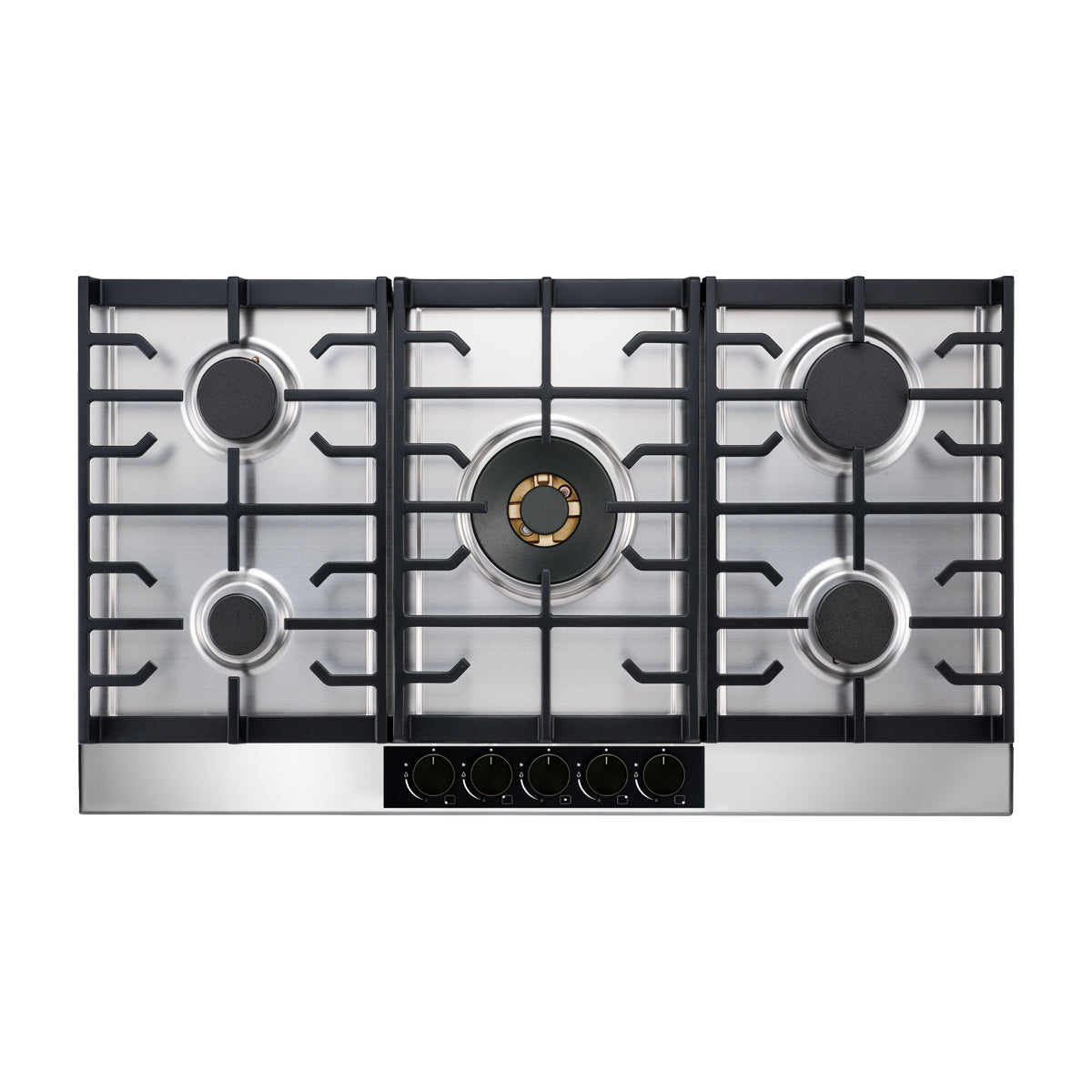 Drija Livorno 76 Professionale Estufa Empotrable a Gas de Acero Inoxidable | 5 Quemadores | 5 Válvulas de Seguridad