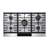 Drija Livorno 76 Professionale Estufa Empotrable a Gas de Acero Inoxidable | 5 Quemadores | 5 Válvulas de Seguridad