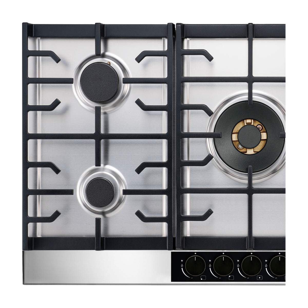 Drija Livorno 76 Professionale Estufa Empotrable a Gas de Acero Inoxidable | 5 Quemadores | 5 Válvulas de Seguridad