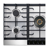 Drija Livorno 76 Professionale Estufa Empotrable a Gas de Acero Inoxidable | 5 Quemadores | 5 Válvulas de Seguridad