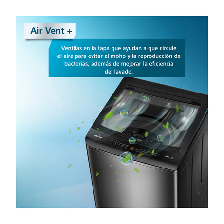 Mabe Lavadora Automática de Carga Superior | Tecnología Safe & Clean | Aqua Saver Green | 14kg