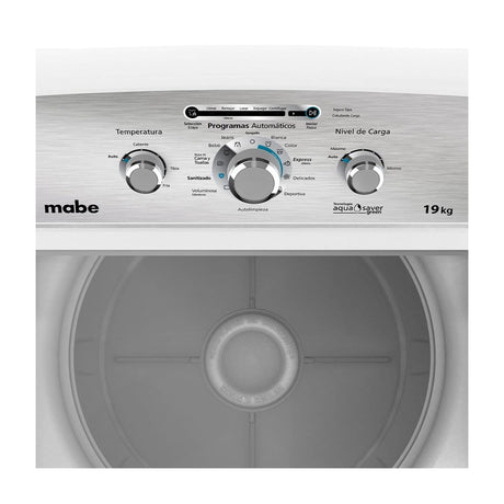 Mabe Lavadora Automática de Carga Superior | 11 Programas Automáticos | Aqua Saver Green | 17kg