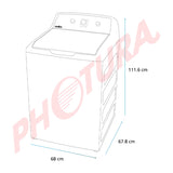 Mabe Lavadora Automática de Carga Superior | 11 Programas Automáticos | Aqua Saver Green | 17kg