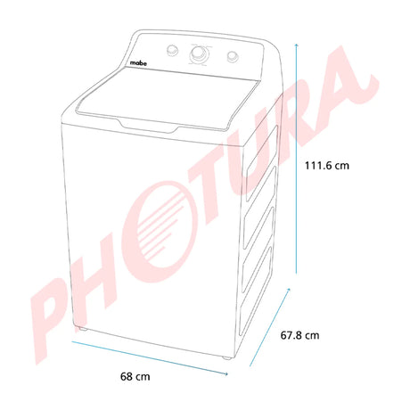 Mabe Lavadora Automática de Carga Superior | 11 Programas Automáticos | Aqua Saver Green | 17kg