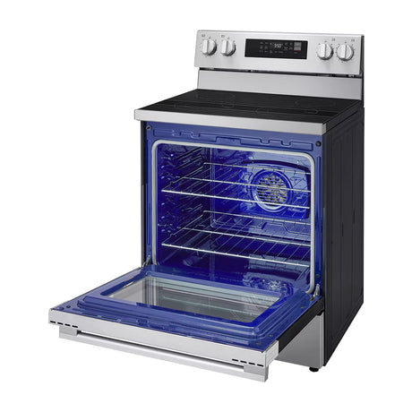 LG Estufa Eléctrica de Acero Inoxidable | 2-en-1 | Smart WiFi ThinQ | 6.3p3 | Air Fryer | Convección | Panel Digital | 30" | 4 Quemadores | Plateado