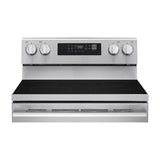 LG Estufa Eléctrica de Acero Inoxidable | 2-en-1 | Smart WiFi ThinQ | 6.3p3 | Air Fryer | Convección | Panel Digital | 30" | 4 Quemadores | Plateado