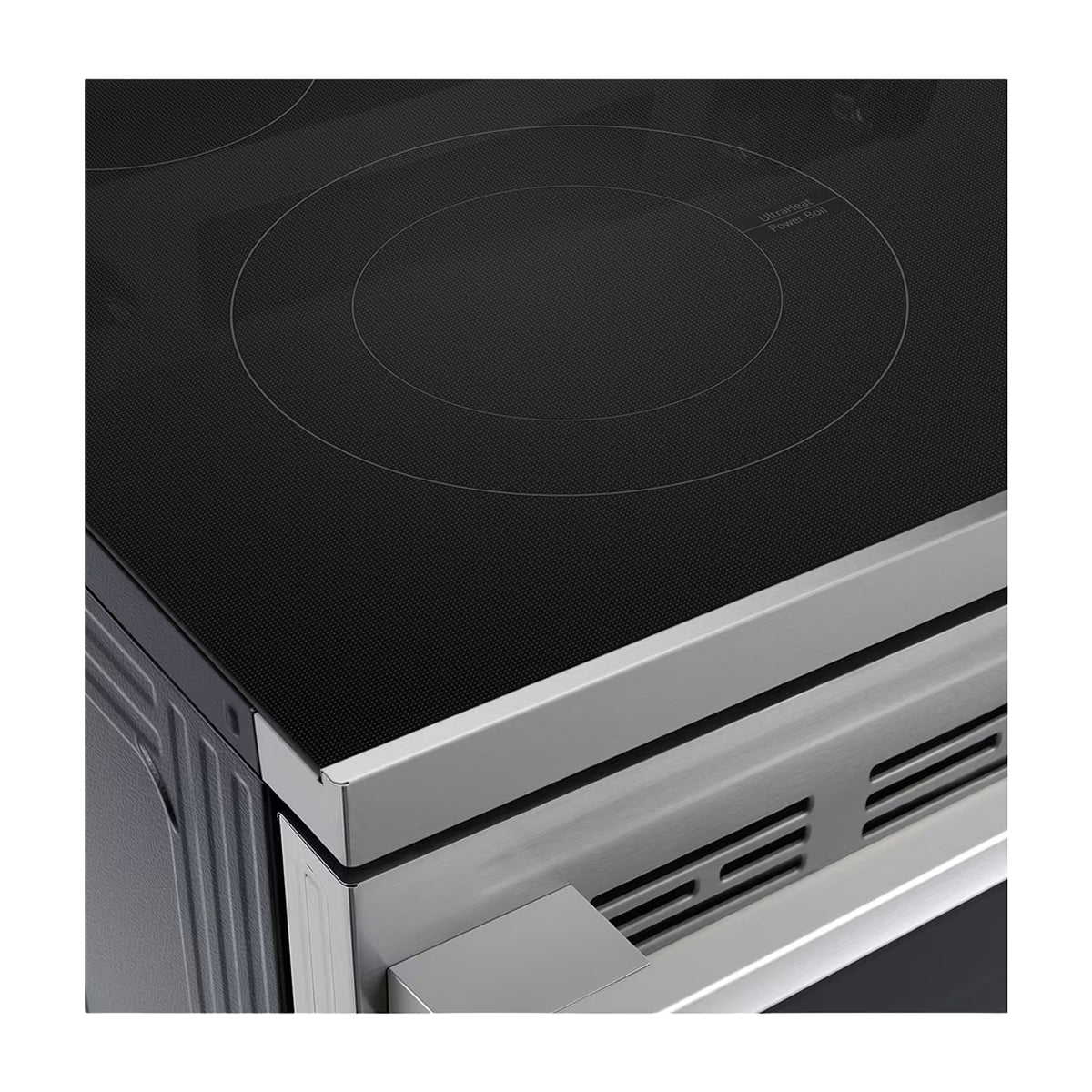 LG Estufa Eléctrica de Acero Inoxidable | 2-en-1 | Smart WiFi ThinQ | 6.3p3 | Air Fryer | Convección | Panel Digital | 30" | 4 Quemadores | Plateado