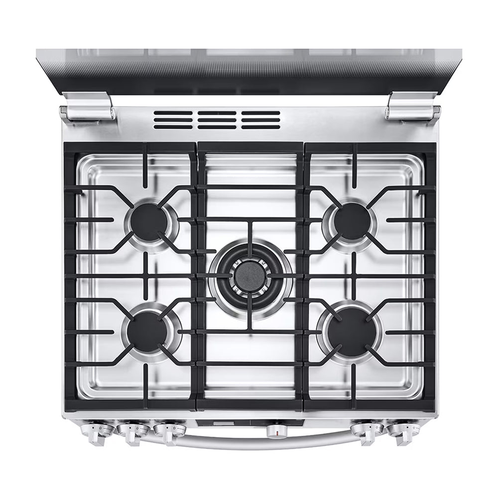 LG Estufa a Gas de Acero Inoxidable | 5.8p3 | Ultra Heat | Easy Clean | Tapa | 30" | 5 Quemadores