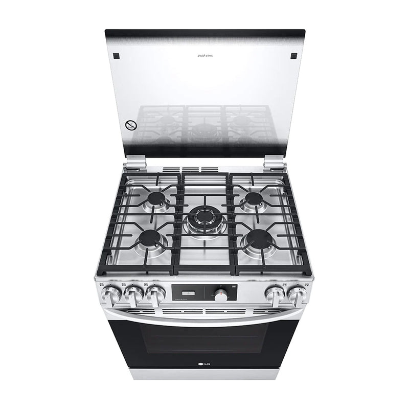  Cocina de acero inoxidable con 4 quemadores, cocina de 58 ×  20.5 in, estufa de cocina integrada a gas natural/GLP para cocina, fácil de  limpiar (encendido por batería) : Electrodomésticos