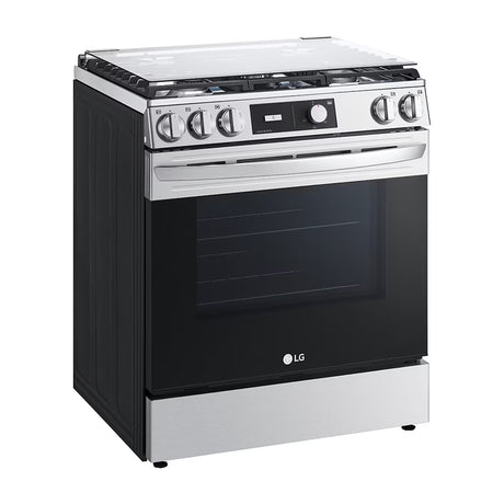 LG Estufa a Gas de Acero Inoxidable | 5.8p3 | Ultra Heat | Easy Clean | Tapa | Plancha | 30" | 5 Quemadores