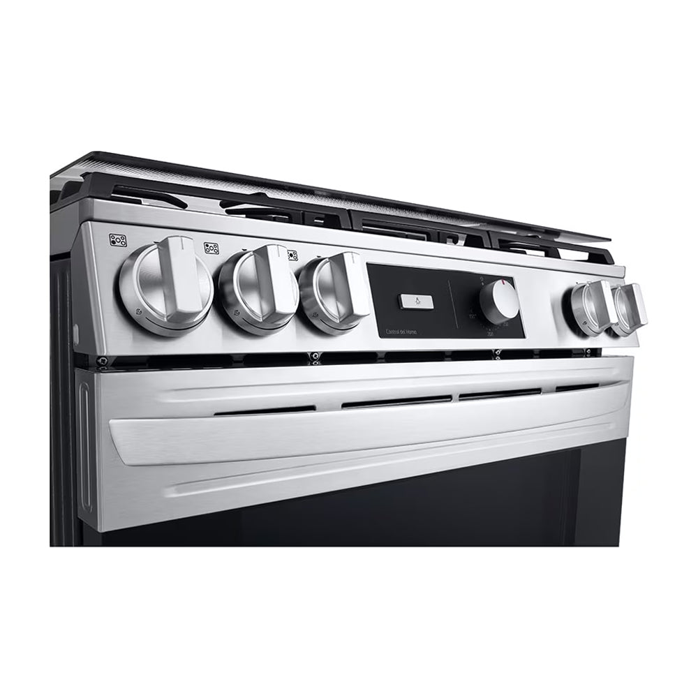 LG Estufa a Gas de Acero Inoxidable | 5.8p3 | Ultra Heat | Easy Clean | Tapa | Plancha | 30" | 5 Quemadores