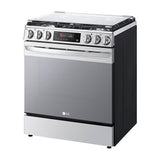 LG Estufa a Gas de Acero Inoxidable | Smart WiFi ThinQ | 5.8p3 | Ultra Heat | Air Fryer | Convección | Panel Digital | Tapa | Plancha | 30" | 5 Quemadores