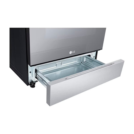 LG Estufa a Gas de Acero Inoxidable | Smart WiFi ThinQ | 5.8p3 | Ultra Heat | Air Fryer | Convección | Panel Digital | Tapa | Plancha | 30" | 5 Quemadores