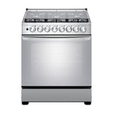 LG Estufa a Gas de Acero Inoxidable | 5.2p3 | EasyClean | Puerta de Doble Capa | Tipo Espejo | Tapa | 30" | 6 Quemadores
