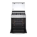 LG Estufa a Gas de Acero Inoxidable | 5.2p3 | EasyClean | Puerta de Doble Capa | Tipo Espejo | Tapa | 30" | 6 Quemadores
