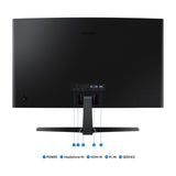 Samsung Essential S36GD Monitor Curvo VA LED Full HD de 27" | Diseño Ultra Fino | Flicker Free | Game Mode