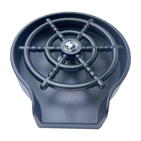 DRIJA Lucca 84 Fregador Moderno de Acero Inoxidable | Sistema Anti Reboso | Enjuagador de Vasos