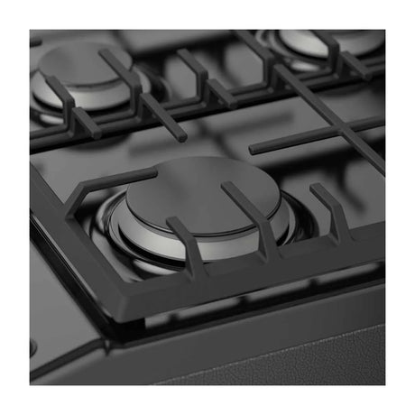 Whirlpool Estufa a Gas de Acero Inoxidable | Quemador Super | Ever Clean | Plancha | 30" | 6 Quemadores | Negro