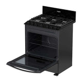 Whirlpool Estufa a Gas de Acero Inoxidable | Quemador Super | Ever Clean | Plancha | 30" | 6 Quemadores | Negro
