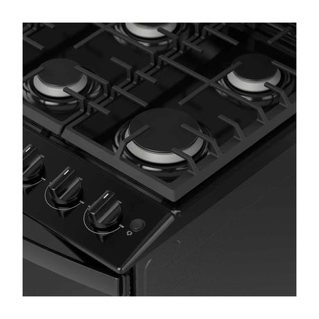 Whirlpool Estufa a Gas de Acero Inoxidable | Quemador Super | Ever Clean | Plancha | 30" | 6 Quemadores | Negro