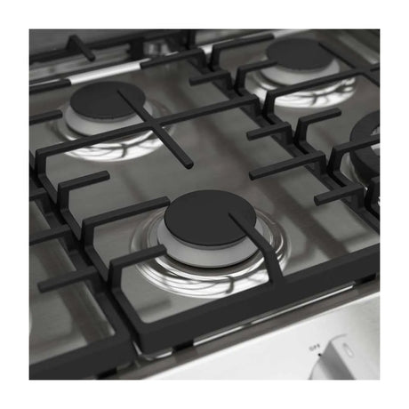 Whirlpool Estufa a Gas de Acero Inoxidable | Convección | Xpert Flamma | Xpert Air Fry | Xpert Air Bake | Tipo Espejo | 30" | 6 Quemadores