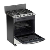 Whirlpool Estufa a Gas de Acero Inoxidable | Convección | Xpert Flamma | Xpert Air Fry | Xpert Air Bake | Tipo Espejo | 30" | 6 Quemadores