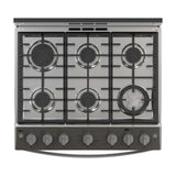 Whirlpool Estufa a Gas de Acero Inoxidable | Convección | Xpert Flamma | Xpert Air Fry | Xpert Air Bake | Tipo Espejo | 30" | 6 Quemadores