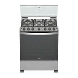 Whirlpool Estufa a Gas de Acero Inoxidable | Xpert Flamma |  Ever Clean | Tapa | Plancha | 30" | 6 Quemadores