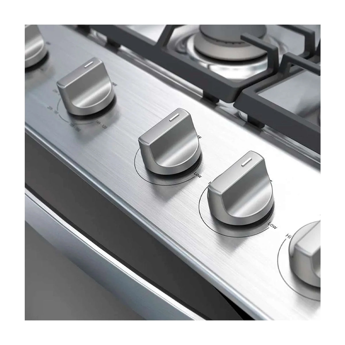 Whirlpool Estufa a Gas de Acero Inoxidable | Xpert Flamma |  Ever Clean | Tapa | Plancha | 30" | 6 Quemadores