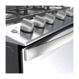 Whirlpool Estufa a Gas de Acero Inoxidable | Xpert Flamma |  Ever Clean | Tapa | Plancha | 30" | 6 Quemadores