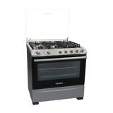 Sankey Estufa a Gas de Acero Inoxidable | Rostizador | Temporizador | Tapa | 30" | 5 Quemadores