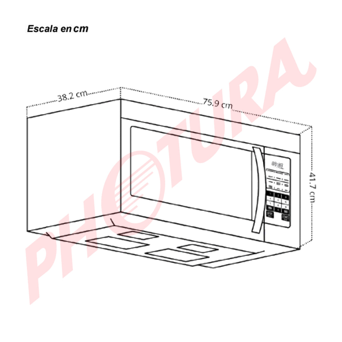 Drija Lombardía 42L Microondas de Convención Empotrable de 1500W | Sistema de Bloqueo Infantil