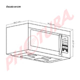Drija Lombardía 42L Microondas de Convención Empotrable de 1500W | Sistema de Bloqueo Infantil