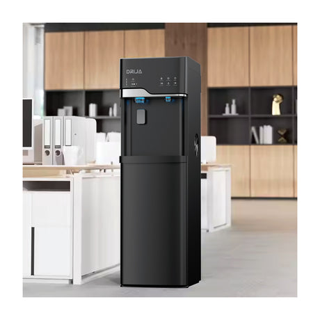 DRIJA Dispensador de Agua Fría/Caliente/Ambiente | Fabricador de hielo | Panel Táctil | Carga Inferior | Capacidad de 20L | Negro