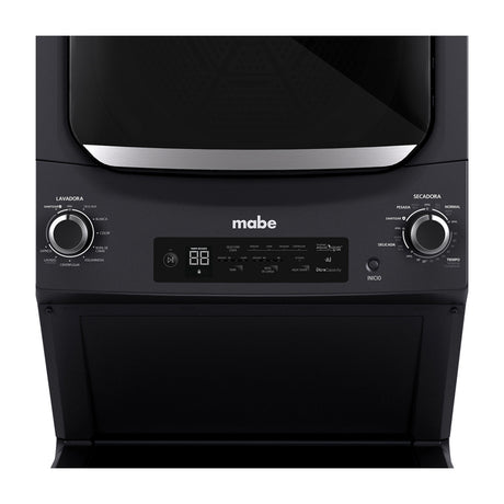 Mabe Centro de Lavado Premium Eléctrico | AI | Display Touch | Infusor Aqua Energy | Aqua Saver Green | 24kg | Gris Diamante