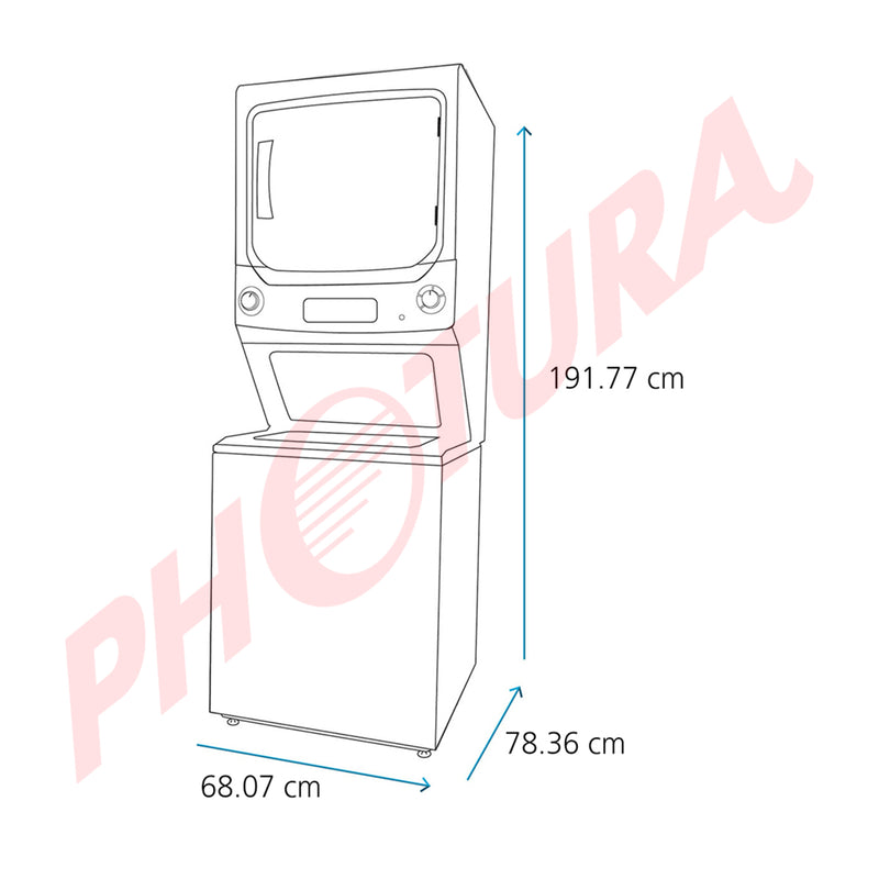 Mabe Centro de Lavado Premium Eléctrico de 24kg | Gris