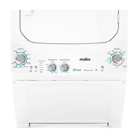 Mabe Centro de Lavado a Gas | AI | Infusor Aqua Energy | Aqua Saver Green | 24kg | Blanco