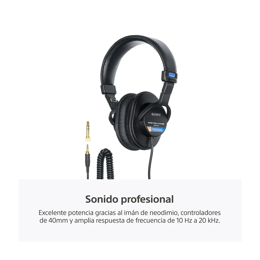 Sony MDR-7506 Audífonos On-Ear de Cable | Negro - Photura