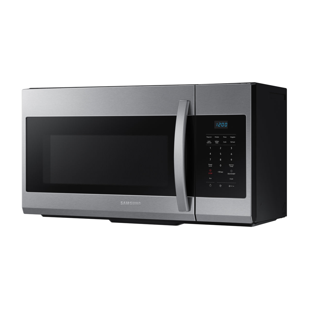 Samsung  Microondas Extractor OTR de 1000W | Auto Cook | Glass Touch Panel | Interior de Cerámica | 1.7p3 | Plateado