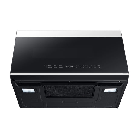 Samsung BESPOKE Microondas Extractor OTR de 1000W | Cocción con Sensor | Glass Touch Control | Interior de Cerámica | 2.1p3 | Blanco