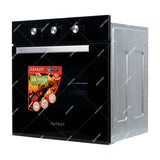 Sankey Horno Multifuncional Empotrable Eléctrico de 60cm | Freidora de Aire | Puerta de Doble Vidrio | Sistema de Ventilación | 65L | Negro