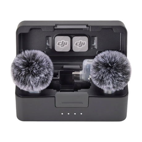 DJI Mic Mini 2 Sistema de Micrófono Inalámbrico Doble Canal | 2 Transmisores | 1 Receptor Móvil | Para Cámaras Profesionales, Smartphones, Tablets y Computadoras | Cubierta Magnética Intercambiable