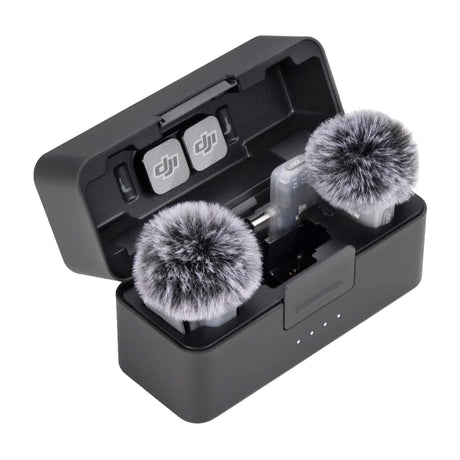 DJI Mic Mini 2 Sistema de Micrófono Inalámbrico Doble Canal | 2 Transmisores | 1 Receptor Móvil | Para Cámaras Profesionales, Smartphones, Tablets y Computadoras | Cubierta Magnética Intercambiable