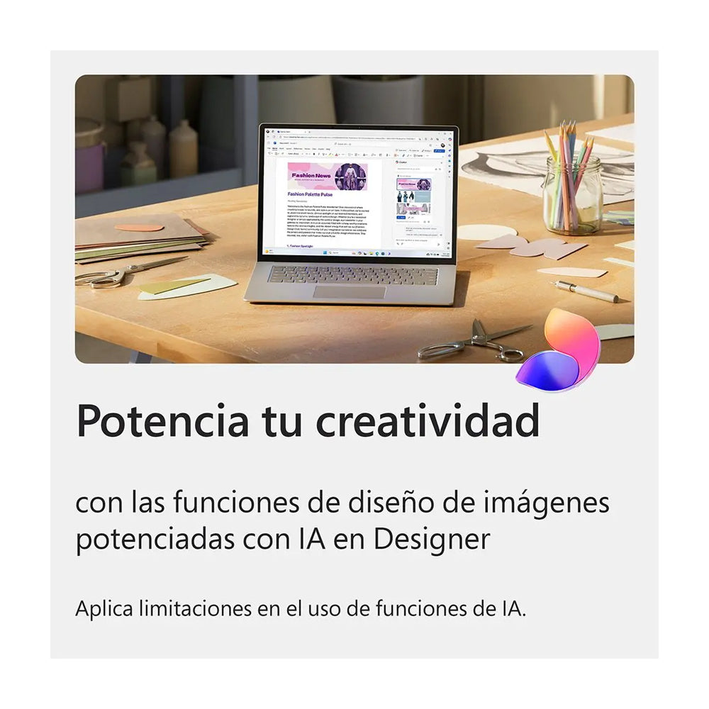 Microsoft 365 Personal Suscripción de 1 Año | Copilot IA | 1 Persona | 5 Dispositivos / Persona