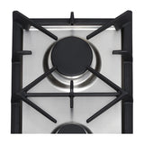 Drija Milan 30 Estufa Empotrable a Gas de Acero Inoxidable | 2 Quemadores | 2 Válvulas de Seguridad