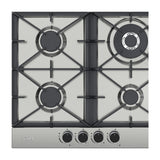 Drija Milan 60 Pro Estufa Empotrable a Gas de Acero Inoxidable | 4 Quemadores | 4 Válvulas de Seguridad