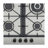 Drija Milan 60 Pro Estufa Empotrable a Gas de Acero Inoxidable | 4 Quemadores | 4 Válvulas de Seguridad